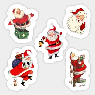 Vintage Santa Claus Stickers Pack Sticker